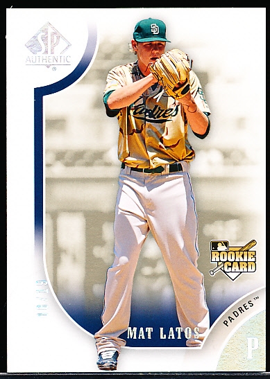 2009 SP Authentic Bsbl. “Titanium” #147 Mat Latos RC, Padres- #8/19!