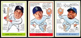 2009 Upper Deck Goudey Bsbl.- 3 Diff. “Heads Up” SP’s