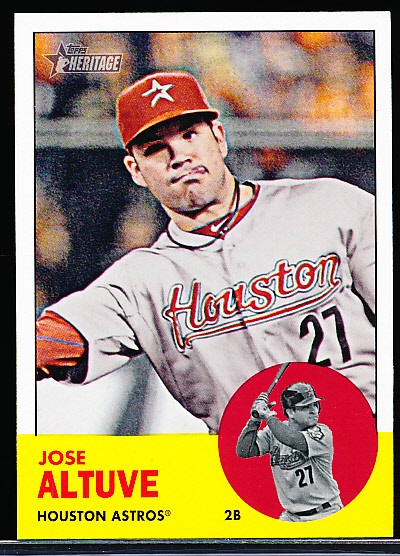 2012 Topps Heritage Bsbl. #461 Jose Altuve SP