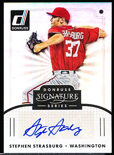 2016 Donruss Bsbl. “Signature Series” #SGS-SS Stephen Strasburg, Washington