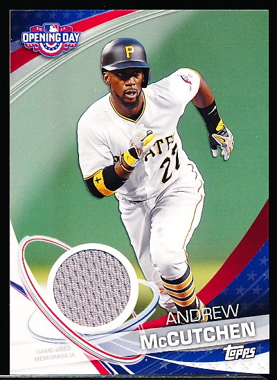2017 Topps Opening Day Bsbl. “Opening Day Relic” #ODR-AM Andrew McCutcheon, Pirates