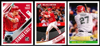 2018 Donruss Bsbl.- 35 Asst. Mike Trout Cards