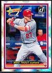 2018 Donruss Bsbl. “All-Stars” #AS12 Mike Trout- #292/999.