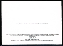 2018 Donruss Bsbl. “Blank Back” Mickey Mantle VAR (B/W Photo, Batting Left)