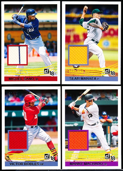 2018 Donruss Bsbl. “1984 Donruss Relics”- 4 Diff. Cards