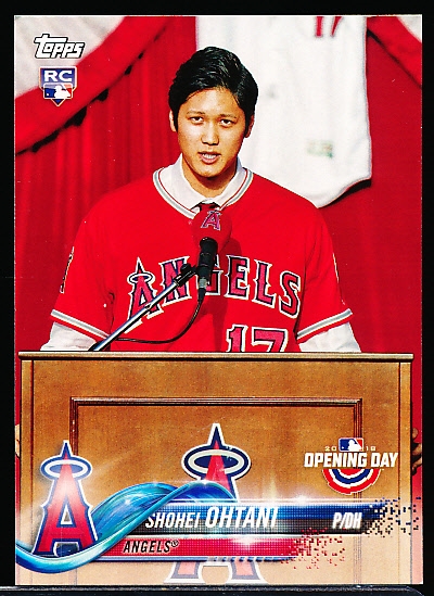 2018 Topps Opening Day Bsbl. #200 Shohei Ohtani RC, Angels