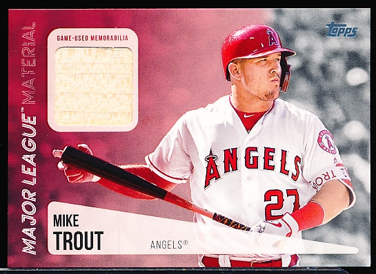 2019 Topps Bsbl. “Major League Material” #MLM-MT Mike Trout