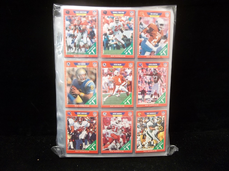 1989 Pro Set Ftbl.- 1 Complete Set of 561 + Extras in Pages