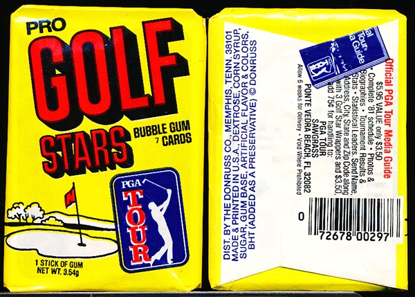 1981 Donruss Golf- 7 Unopened Packs
