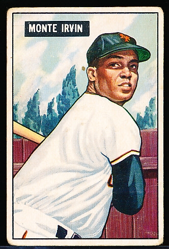 1951 Bowman Bb- #198 Monte Irvin RC, Giants