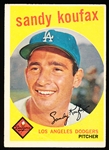 1959 Topps Bb- #163 Sandy Koufax, Dodgers