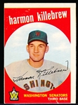 1959 Topps Bb- #515 Harmon Killebrew, Washington- Hi#