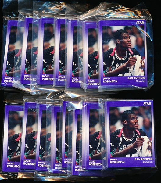 1991 Star Co. David Robinson Factory Sealed Sets of 11 Cards- 20 Sets