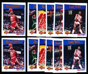 1991-92 Hoops “Slam Dunk” Complete Sets of 6 with Michael Jordan! 2 Sets