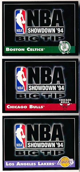 1993-94 Stadium Club Bskt. “EA Sports NBA Showdown ’94 Big Tip” Inserts- 27 Diff.