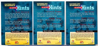 1993-94 Stadium Club Bskt. “EA Sports NBA Showdown ’94 Big Tip” Inserts- 27 Diff.