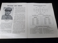 Auto’d. 9/23/’45 Fleet City Bluejackets vs. 2nd Air Force Superbombers Football Program- Signed on Cover by Bulldog Turner!