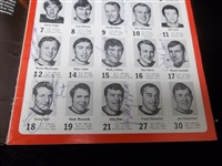 Dec. 31, 1970 Red Wings vs. Blackhawks Scorebook Signed by 12 Players Including Gordie Howe & Bobby Hull!