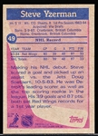 1984-85 Topps Hockey- #49 Steve Yzerman RC, Red Wings