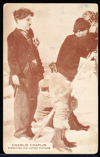1920’s Exhibit Postcard Back of “Charlie Chaplin Directing His Latest Picture”