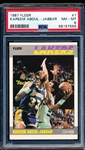 1987-88 Fleer Basketball- #1 Kareem Abdul-Jabbar, Lakers- PSA Nm-Mt 8