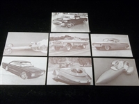 1970’s International Championship Auto Shows Custom Car/ Dragster Bio-Backed Arcade Cards (Grosse Pointe, MI)- 7 Diff.