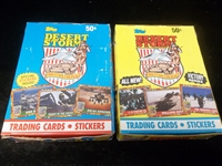 1991 Topps Desert Storm Wax Boxes- 2 Diff.