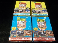 1991 Topps Desert Storm Wax Boxes- 4 Boxes