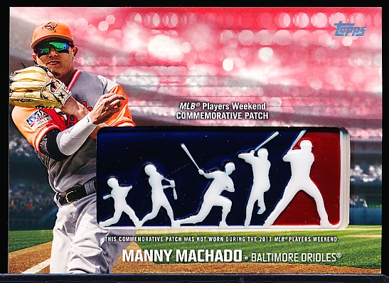 Lot Detail 2018 Topps Bsbl. Player s Weekend Logo Patch Card Red PWP MM Manny Machado 4 25