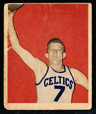 1948 Bowman Basketball- #8 Mel Riebe, Boston Celtics