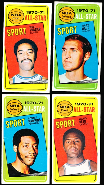 1970-71 Topps Bask- 4 Diff