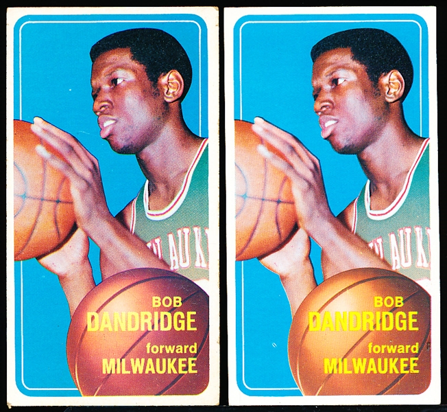 1970-71 Topps Bask- #63 Bob Dandridge, Milwaukee- 2 Cards