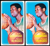 1970-71 Topps Bask- #63 Bob Dandridge, Milwaukee- 2 Cards