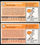 1970-71 Topps Bask- #63 Bob Dandridge, Milwaukee- 2 Cards