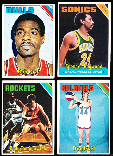 1975-76 Topps Basketball- 44 Asst