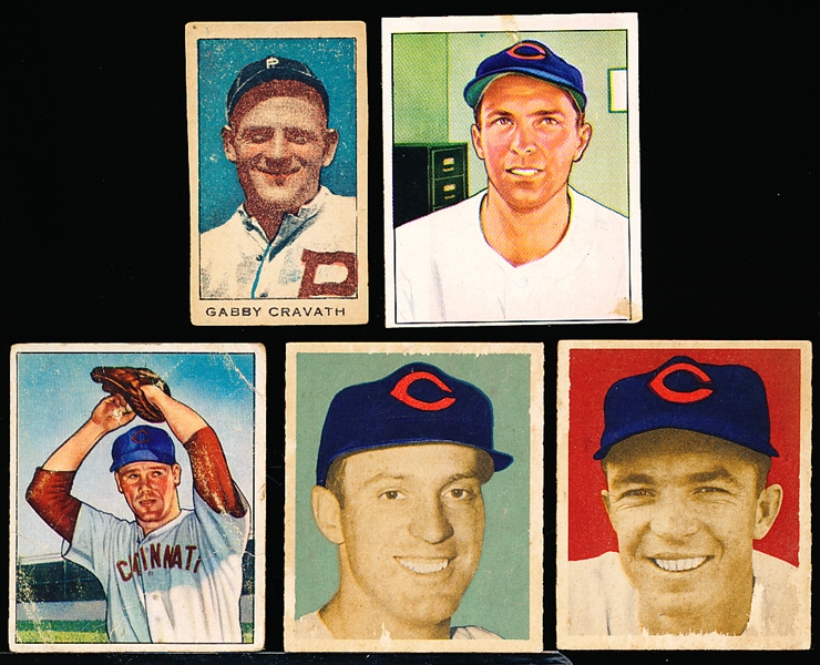 Five Baseball Cards