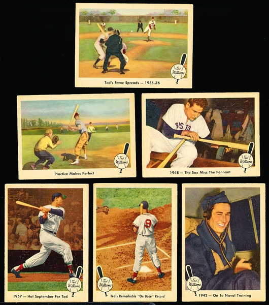 1959 Fleer Ted Williams Bb- 6 Diff