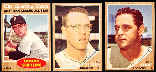 1962 Topps Bb- 20 Diff