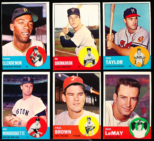 1963 Topps Bb- 6 Diff