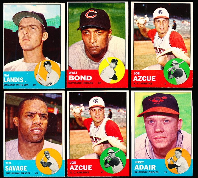 1963 Topps Bb- 6 Diff