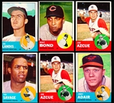 1963 Topps Bb- 6 Diff