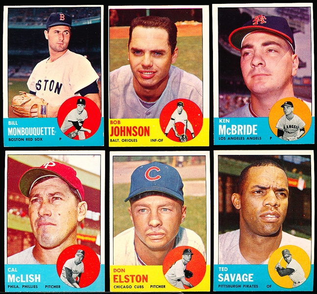 1963 Topps Bb- 6 Diff