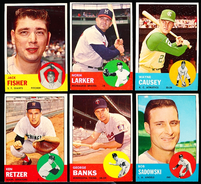 1963 Topps Bb- 6 Diff