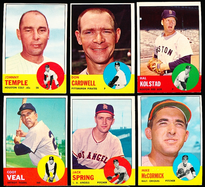 1963 Topps Bb- 6 Diff Hi#’s