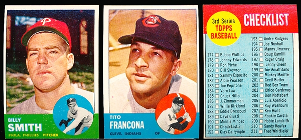 1963 Topps Bb- 20 Diff