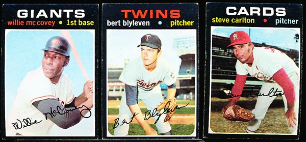 1971 Topps Baseball- 3 Diff