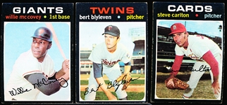 1971 Topps Baseball- 3 Diff
