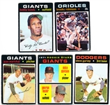 1971 Topps Bb- 5 Diff