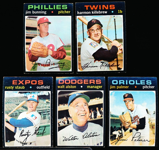 1971 Topps Bb- 5 Diff