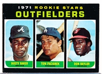 1971 Topps Bb- #709 Baylor/Baker RC- Hi#